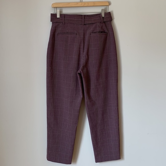 Aritzia Wilfred Tie Front Pants Plaid Size 6 - Picture 11 of 14